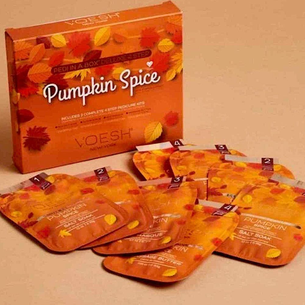 VOESH New York's Pumpkin Spice Pedi In a Box 4 Step - Picture 2 of 6